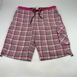 Hugo Boss Shorts Plaid Swim Trunks Cargo
